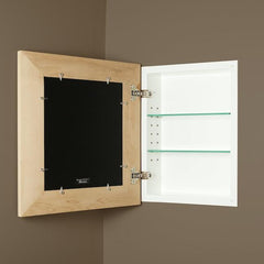 Tilacompany 14" × 11" Landscape Mirrored Medicine Cabinet